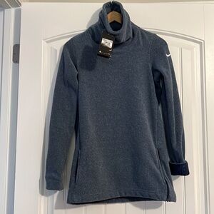 Nike thermal Fleece Tunic Training pullover sweater sweatshirt